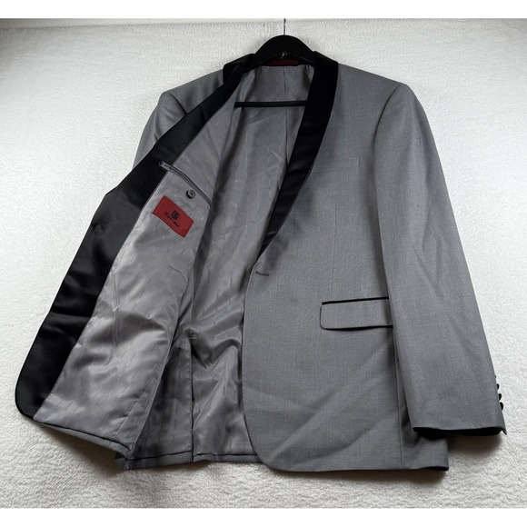 Renior Men's Slim Shawl Tuxedo Jacket Gray 42R - Picture 1 of 9